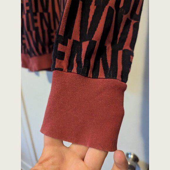 Vivienne Westwood V-Neck Sweater in Red and Black - Picture 3 of 7